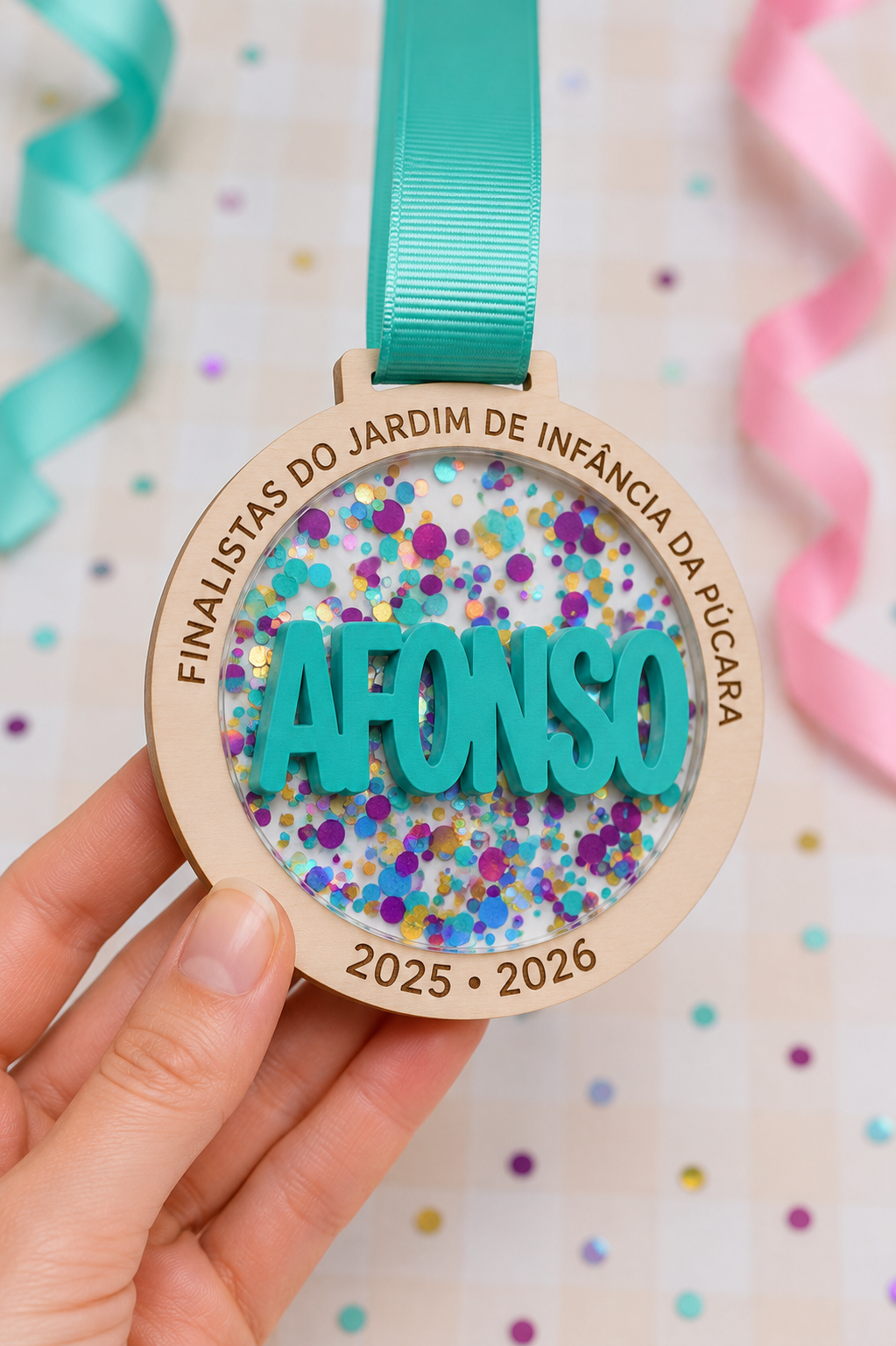Conquistas — Medalha Finalista Personalizada