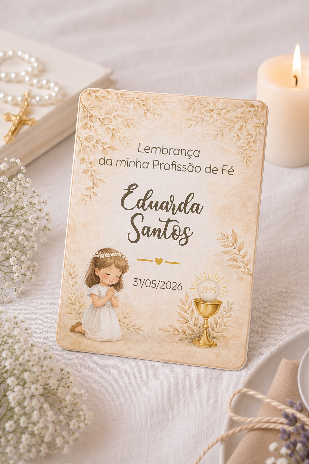 Botânica Gold - Retangular Menina