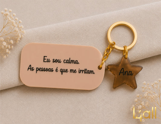 Porta-chaves Personalizado | Coleção Tão Eu.