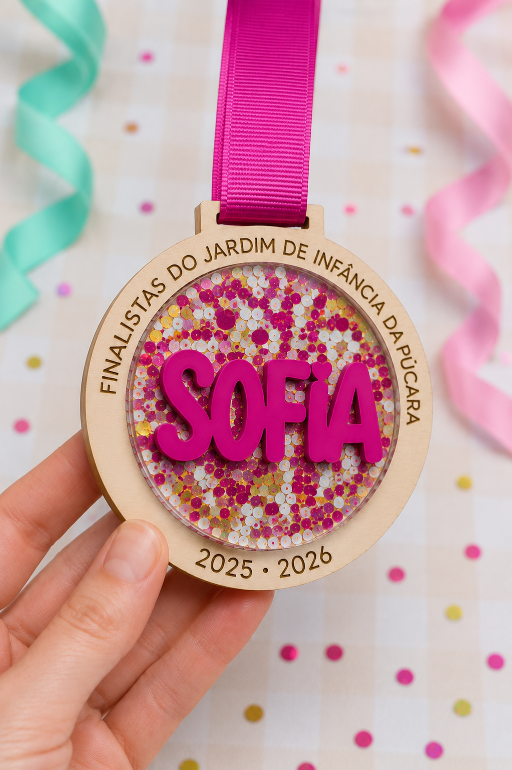 Conquistas — Medalha Finalista Personalizada