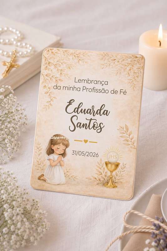 Botânica Gold - Retangular Menina