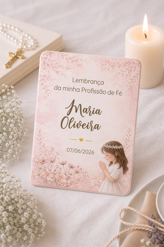 Botânica Pink - Retangular Menina