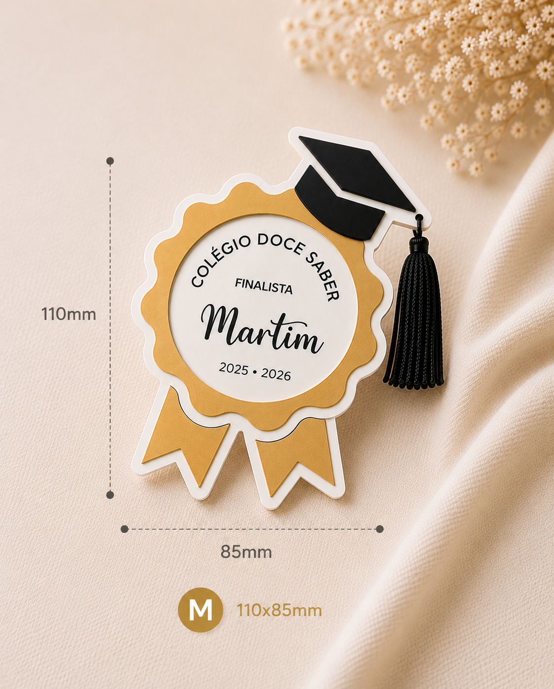 Conquistas – Pregadeira/Íman Finalista Personalizada