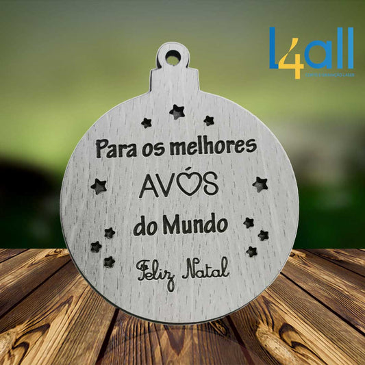 Bola de Natal Simples - Avós