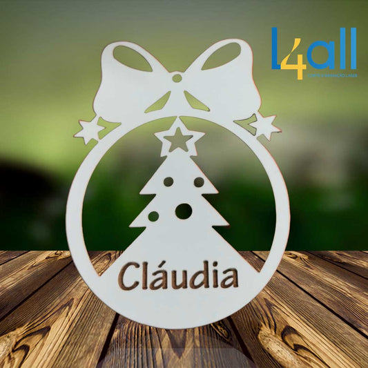 Bola de Natal com Laço “Pinheirinho”