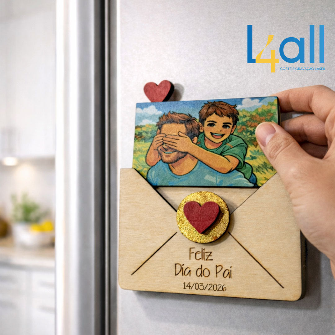 Íman Envelope com Fotografia